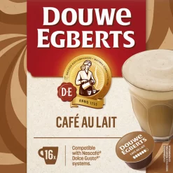 Douwe Egberts Café Au Lait Koffiecups voor Dolce Gusto® compatible 16 cups