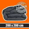 Sleeptime Wasbaar Dekbed ZONDER Overtrek Antraciet 200x200cm