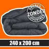 Sleeptime Wasbaar Dekbed ZONDER Overtrek Antraciet 240x200cm