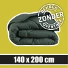 Sleeptime Wasbaar Dekbed ZONDER Overtrek Dark Green 140x200cm