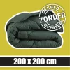 Sleeptime Wasbaar Dekbed ZONDER Overtrek Dark Green 200x200cm