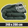 Sleeptime Wasbaar Dekbed ZONDER Overtrek Dark Green 240x200cm