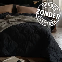 Sleeptime Wasbaar Dekbed ZONDER Overtrek Black