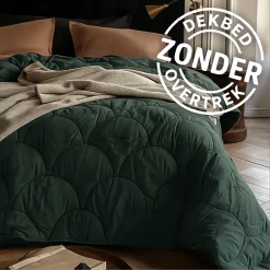 Sleeptime Wasbaar Dekbed ZONDER Overtrek Dark Green