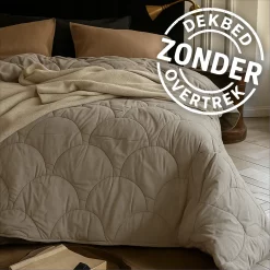 Sleeptime Wasbaar Dekbed ZONDER Overtrek Taupe