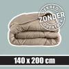 Sleeptime Wasbaar Dekbed ZONDER Overtrek Taupe 140x200cm