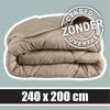 Sleeptime Wasbaar Dekbed ZONDER Overtrek Taupe 240x200cm