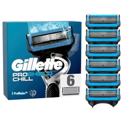 Gillette ProShield Chill Scheermesjes 6-Pack Fris & Glad 6 Gillette ProShield Chill Scheermesjes 6-Pack Fris & Glad