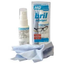 HG Brilreiniger 22ml met Doekje en Etui voor Glashelder Zicht 5 HG Brilreiniger 22ml met Doekje en Etui voor Glashelder Zicht