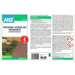 HG Groene Aanslagreiniger Concentraat 1L Snel & Lang Beschermd