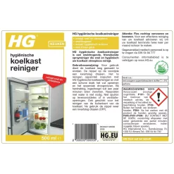 HG Hygiënische Koelkastreiniger 500ml Fris & Snel