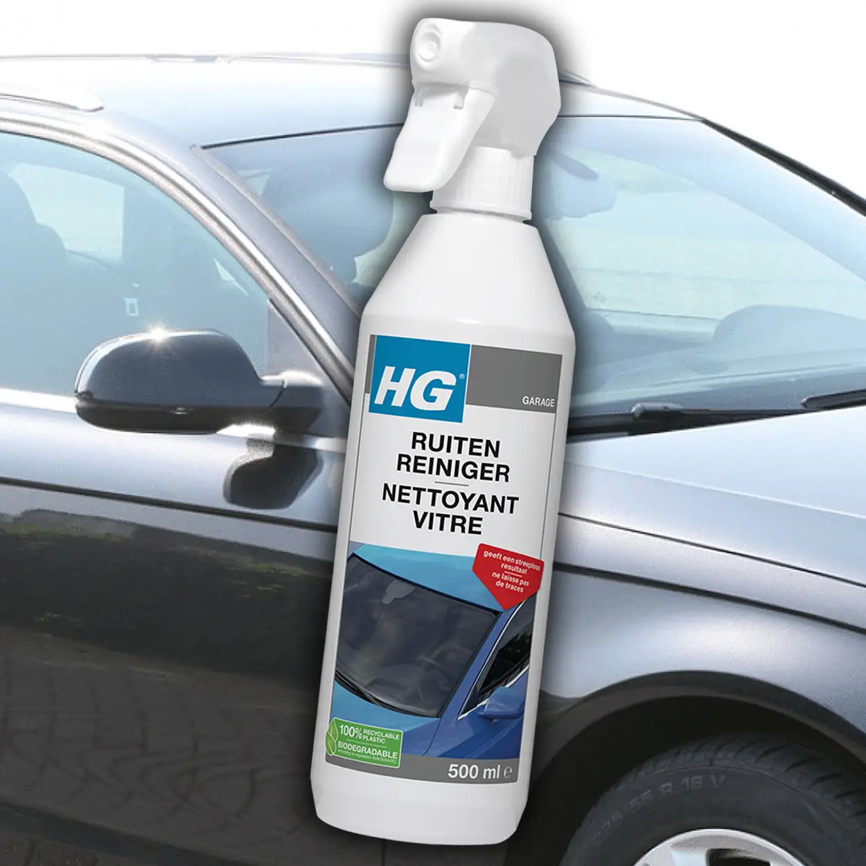 HG Ruitenreiniger 500ml Streeploos & Helder Zicht Auto 3 HG Ruitenreiniger 500ml Streeploos & Helder Zicht Auto