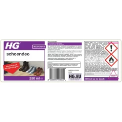 HG Schoendeo 250ml Frisse, Geurvrije Schoenen Lang 6 HG Schoendeo 250ml Frisse, Geurvrije Schoenen Lang