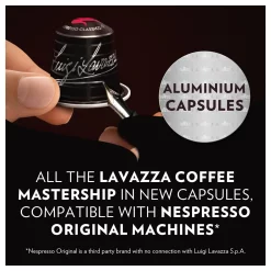 Lavazza Espresso Classico Koffiecups 100x Arabica Nespresso | Intensiteit 9/13