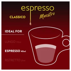 Lavazza Espresso Classico Koffiecups 100x Arabica Nespresso | Intensiteit 9/13