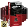 Lavazza Espresso Classico Koffiecups 100x Arabica Nespresso | Intensiteit 9/13