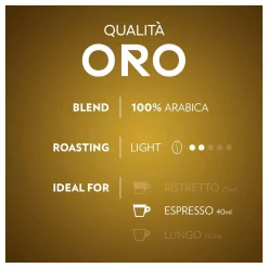 Lavazza Qualità Oro Koffiecups 100 Nespresso Arabica | Intensiteit 8/13
