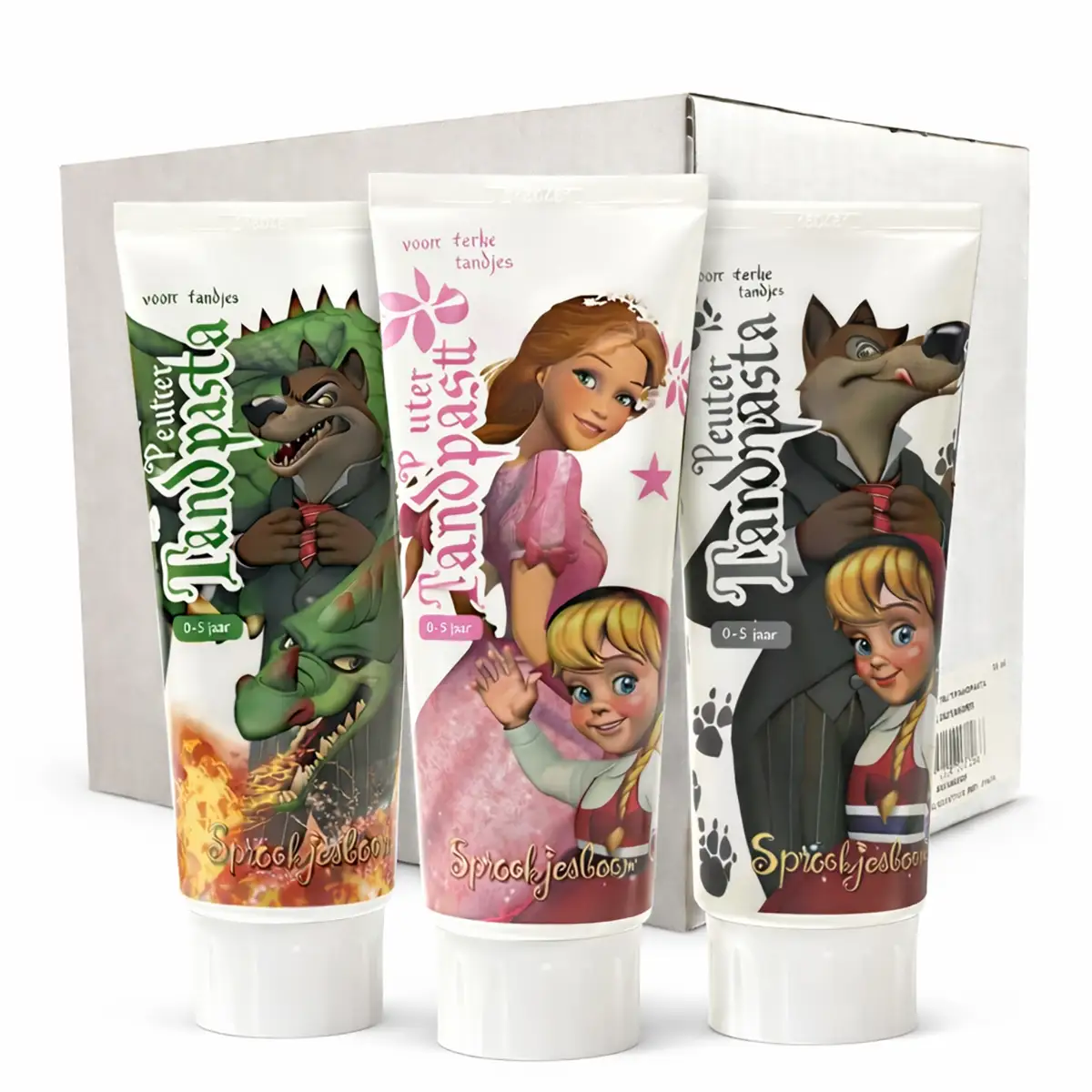 Efteling Kinder Tandpasta 0–5 jaar 12×75 ml 3 Efteling Kinder Tandpasta 0–8 jaar 12×75 ml