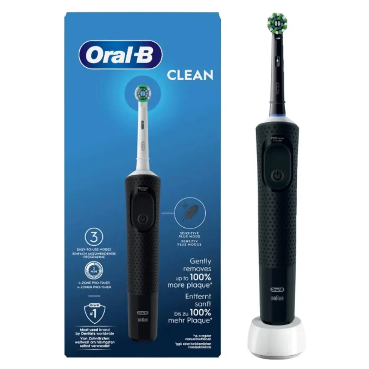 Oral-B Clean Elektrische Tandenborstel met Timer Zwart 3 Oral-B Clean Elektrische Tandenborstel met Timer Zwart