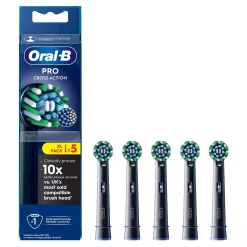 Oral-B Cross Action zwarte opzetborsteltjes 5-Pack