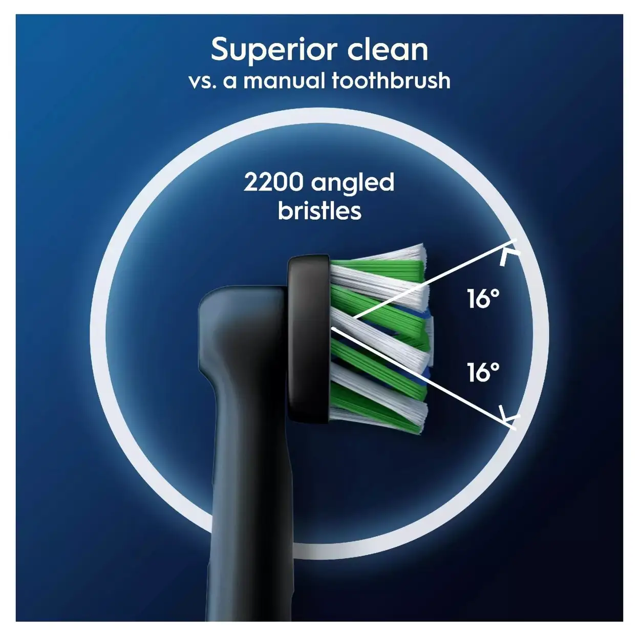 Oral-B Cross Action zwarte opzetborsteltjes 5-Pack 4 Oral-B Cross Action zwarte opzetborsteltjes 5-Pack