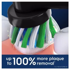 Oral-B Cross Action zwarte opzetborsteltjes 5-Pack 8 Oral-B Cross Action zwarte opzetborsteltjes 5-Pack