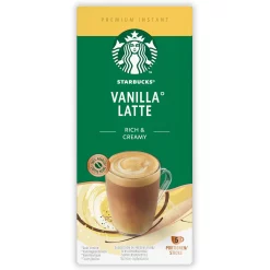 Starbucks Vanilla Latte Oploskoffie 5 zakjes Zacht & Romig