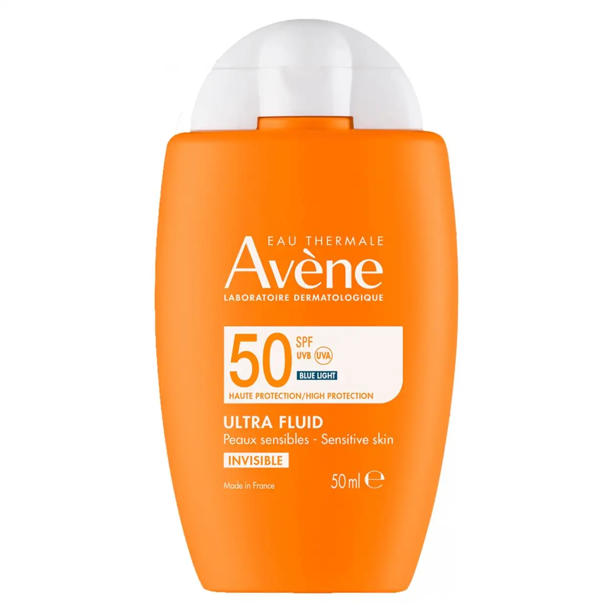Avène Ultra Fluid Invisible SPF50 Getinte zonnebrandcrème voor alle huidtypen 50ml 2 Avène Ultra Fluid Invisible SPF50 Getinte zonnebrandcrème voor alle huidtypen 50ml
