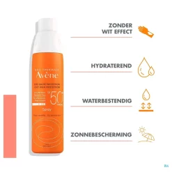 Avène Zon Protector Spray Solaire Haute Sensitive SPF50 200ml 6 Avène Zon Protector Spray Solaire Haute Sensitive SPF50 200ml