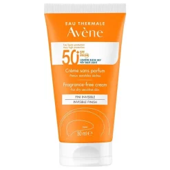 Avène Zonnenbrand Unscented Cream SPF50 50ml