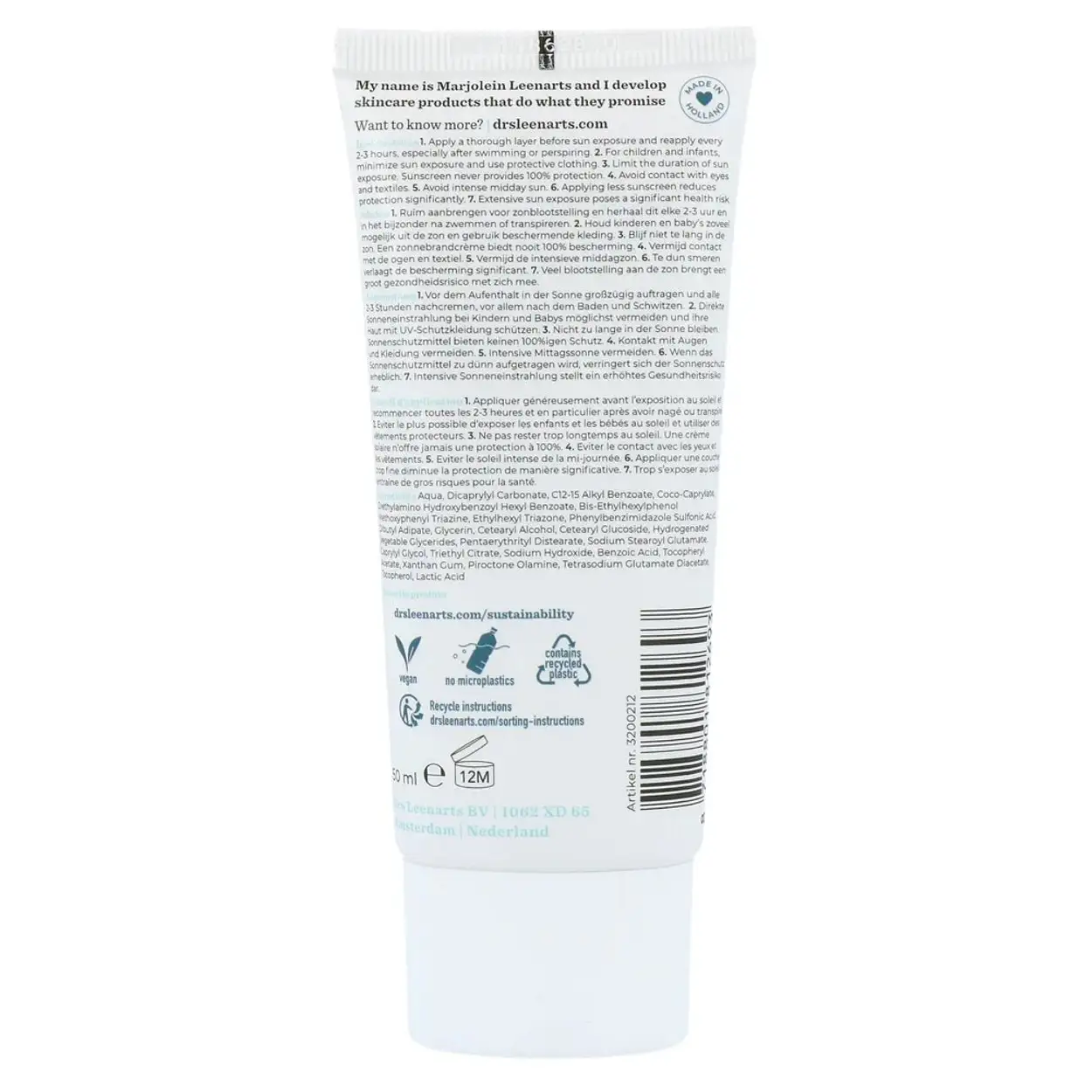 Drs Leenarts Zonnebrand SPF50 50ml 7 Drs Leenarts Zonnebrand SPF50 50ml