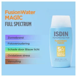 ISDIN Fotoprotector Fusion Water Magic Zonnebrand Gezicht SPF50 50ml