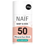 Naïf Minerale Zonnebrand Stick SPF50 36g voor de kids!