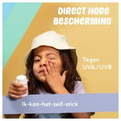 Naïf Minerale Zonnebrand Stick SPF50 36g voor de kids!