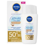 NIVEA SUN UV Face Ultra Light SPF50 Medium Tinted Wintersport Ski Zonnebrandcrème 40ml