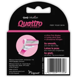 Wilkinson Sword Quattro for Women 3-pack scheermesjes 4 Wilkinson Sword Quattro for Women 3-pack scheermesjes