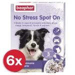 6x Beaphar No Stress Spot On Hond Anti stressmiddel (6x3 pipetten) ***Italiaanse verpakking***