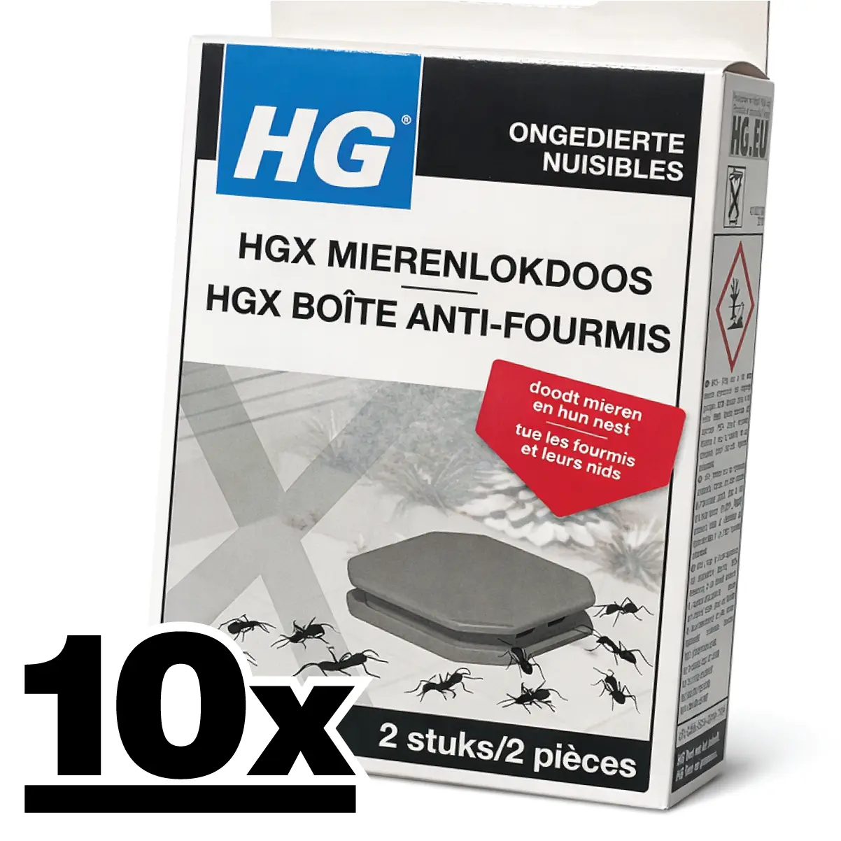 10x HG Mierenlokdoos BINNEN (2-pack) Dood Alle Mieren! 3 10x HG Mierenlokdoos BINNEN (2-pack) Dood Alle Mieren!