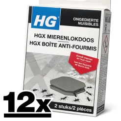 12x HG Mierenlokdoos BINNEN (2-pack) Dood Alle Mieren!