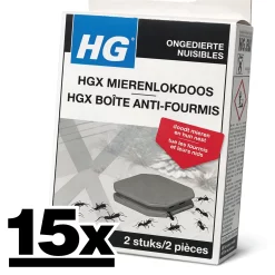 15x HG Mierenlokdoos BINNEN (2-pack) Dood Alle Mieren!