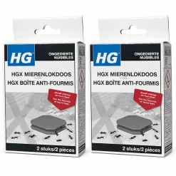 2x HG Mierenlokdoos BINNEN (2-pack) Dood Alle Mieren!