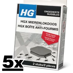 5x HG Mierenlokdoos BINNEN (2-pack) Dood Alle Mieren!