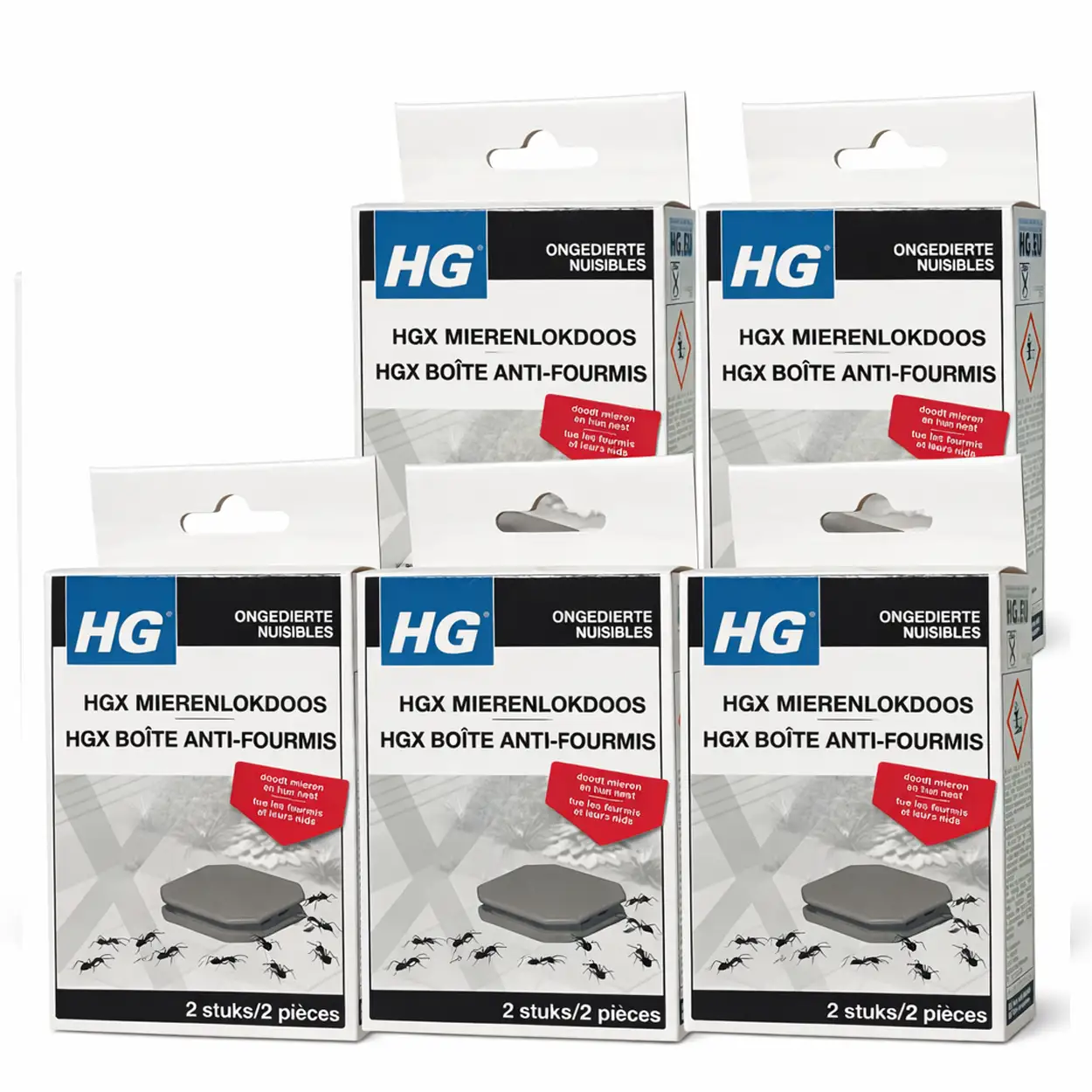 5x HG Mierenlokdoos BINNEN (2-pack) Dood Alle Mieren! 3 5x HG Mierenlokdoos BINNEN (2-pack) Dood Alle Mieren!