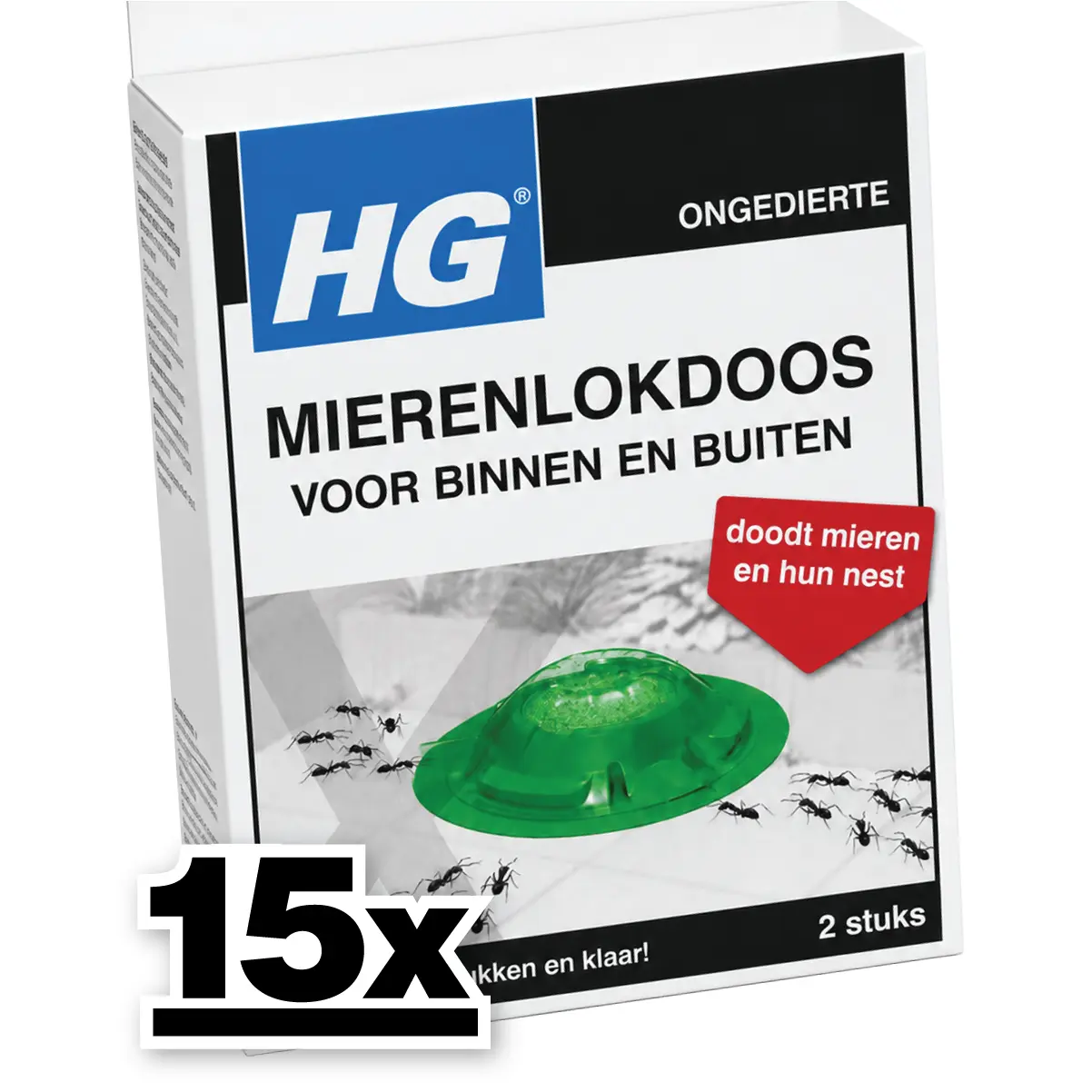 15x HG Mierenlokdoos BUITEN en binnen Dood Mieren En Hun Nest! (2 stuks) 3 15x HG Mierenlokdoos BUITEN en binnen Dood Mieren En Hun Nest! (2 stuks)