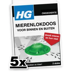 5x HG Mierenlokdoos BUITEN en binnen Dood Mieren En Hun Nest! (2 stuks)