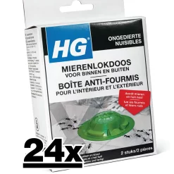 24x HG Mierenlokdoos BUITEN en binnen Dood Mieren En Hun Nest! (2 stuks)