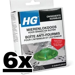6x HG Mierenlokdoos BUITEN en binnen Dood Mieren En Hun Nest! (2 stuks)