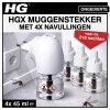 HG muggenstekker met 4 navullingen