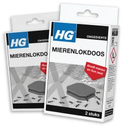 2x HG Mierenlokdoos BINNEN (2-pack) Dood Alle Mieren!