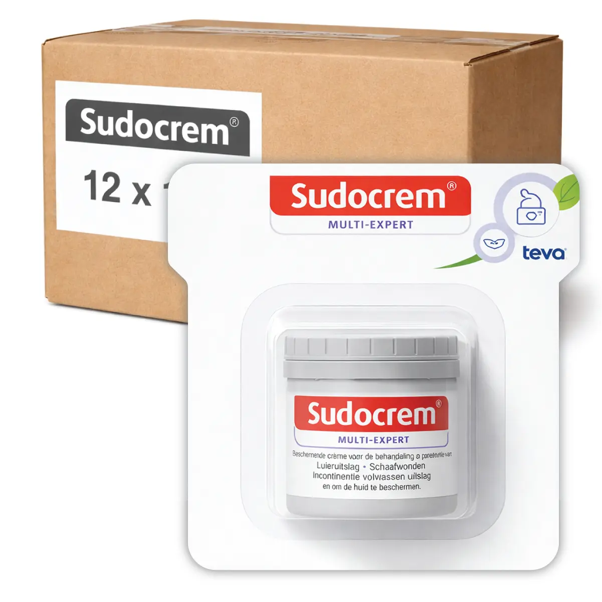 12x Sudocreme Zinkzalf 10g Mini Reisverpakkingen 2 12x Sudocrem Zinkzalf 10g Mini Voordeelverpakking
